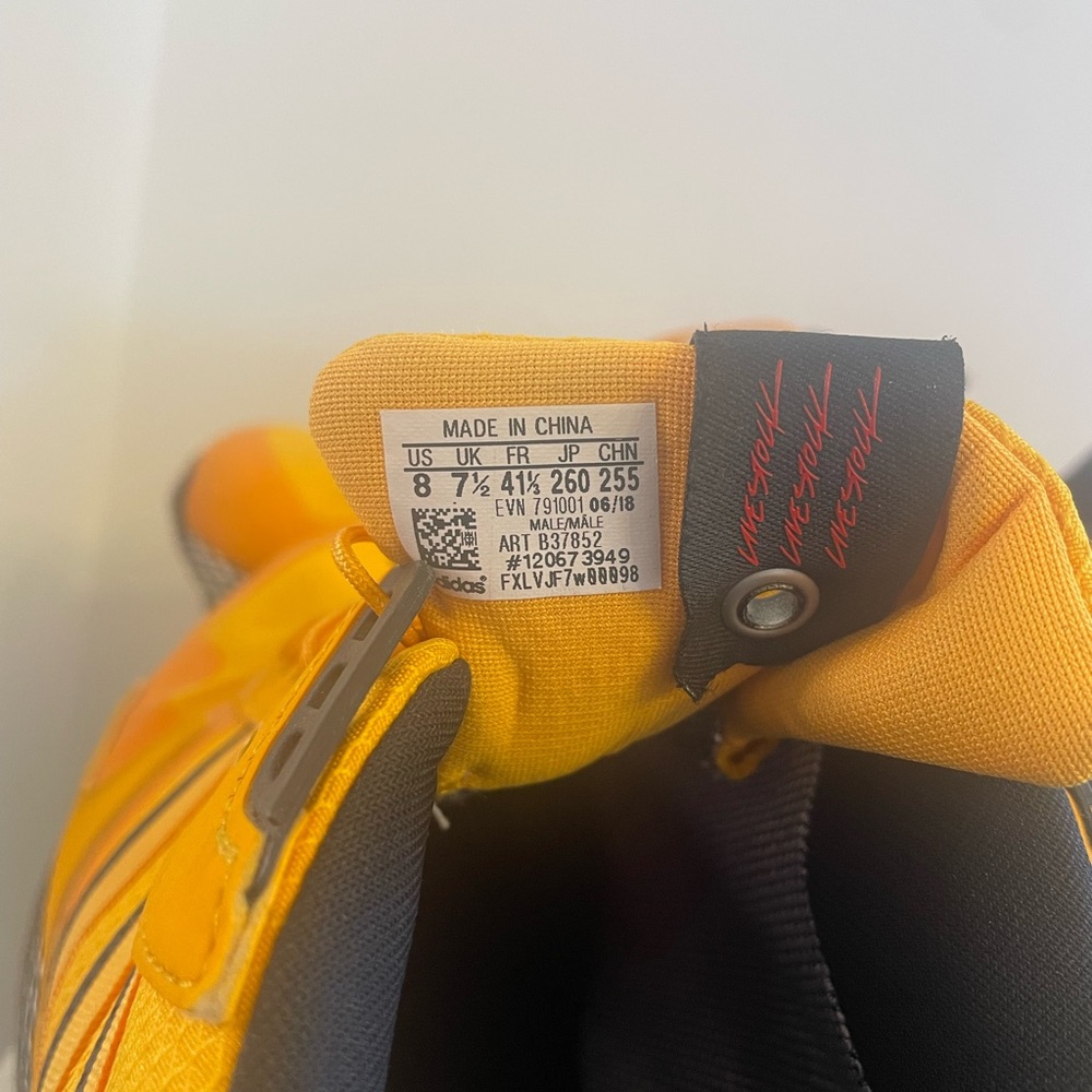adidas Yellow and Black Sneakers